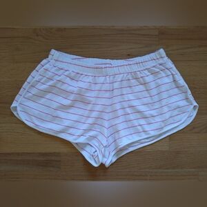 Lake Pajamas Geranium Stripe Shorts Large